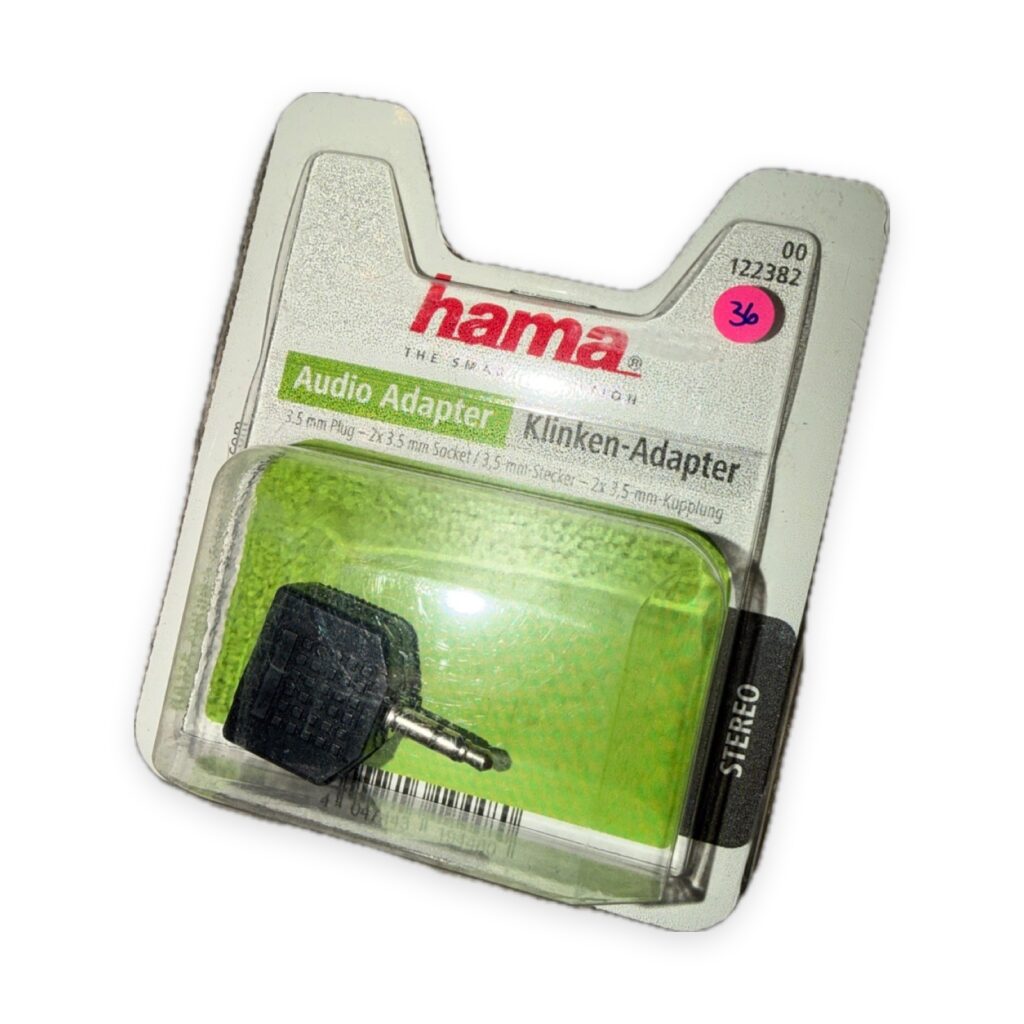 Audio-Adapter 3,5-mm-Klinkenstecker auf 2 × 3,5-mm-Klinkenkupplung, Stereo