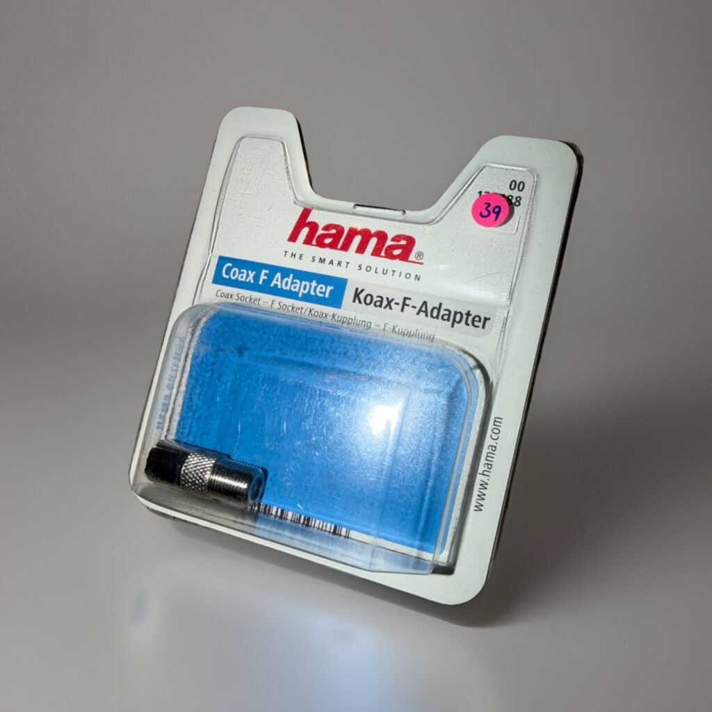Hama SAT-Adapter F-Stecker / Koax (W/W), robust
