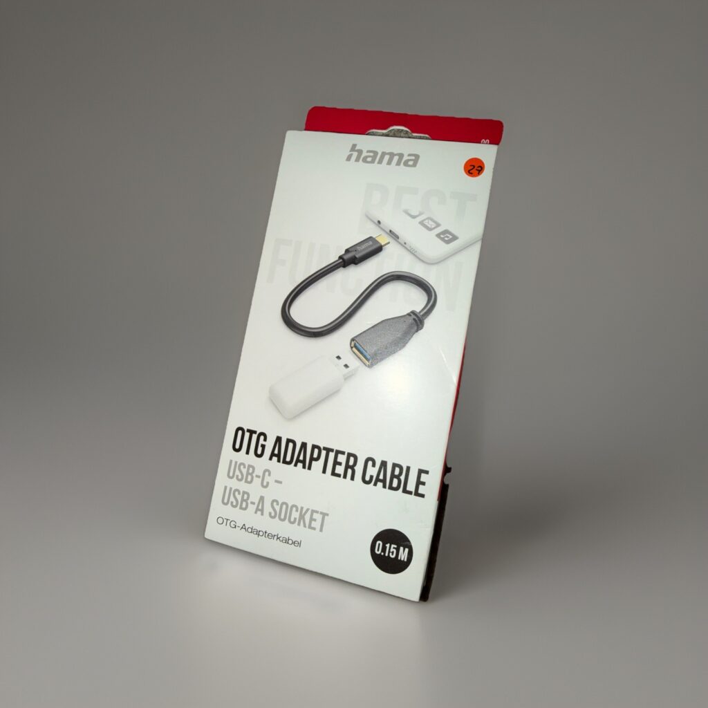 Hama USB-OTG-Adapterkabel, USB-C-Stecker auf USB-A-Buchse, 15 cm – für PC, Tablet, Handy