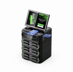 Powerbank-Sharing-Station mit 12 Slots – Verleihautomat mit Kartenzahlung, 60 W
