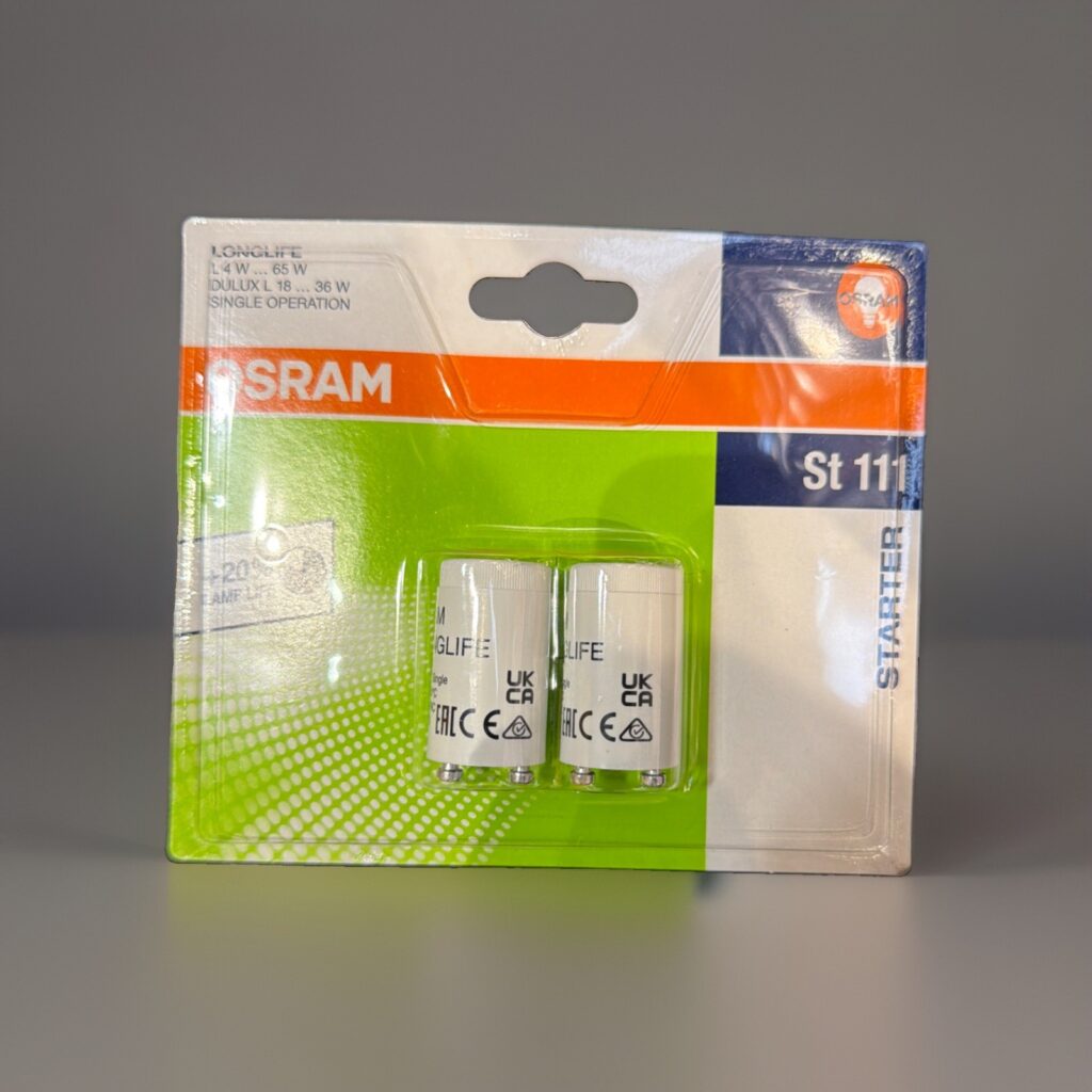 Osram Longlife ST111 Starter für Leuchtstofflampen, 4–65 W, 2 Stück