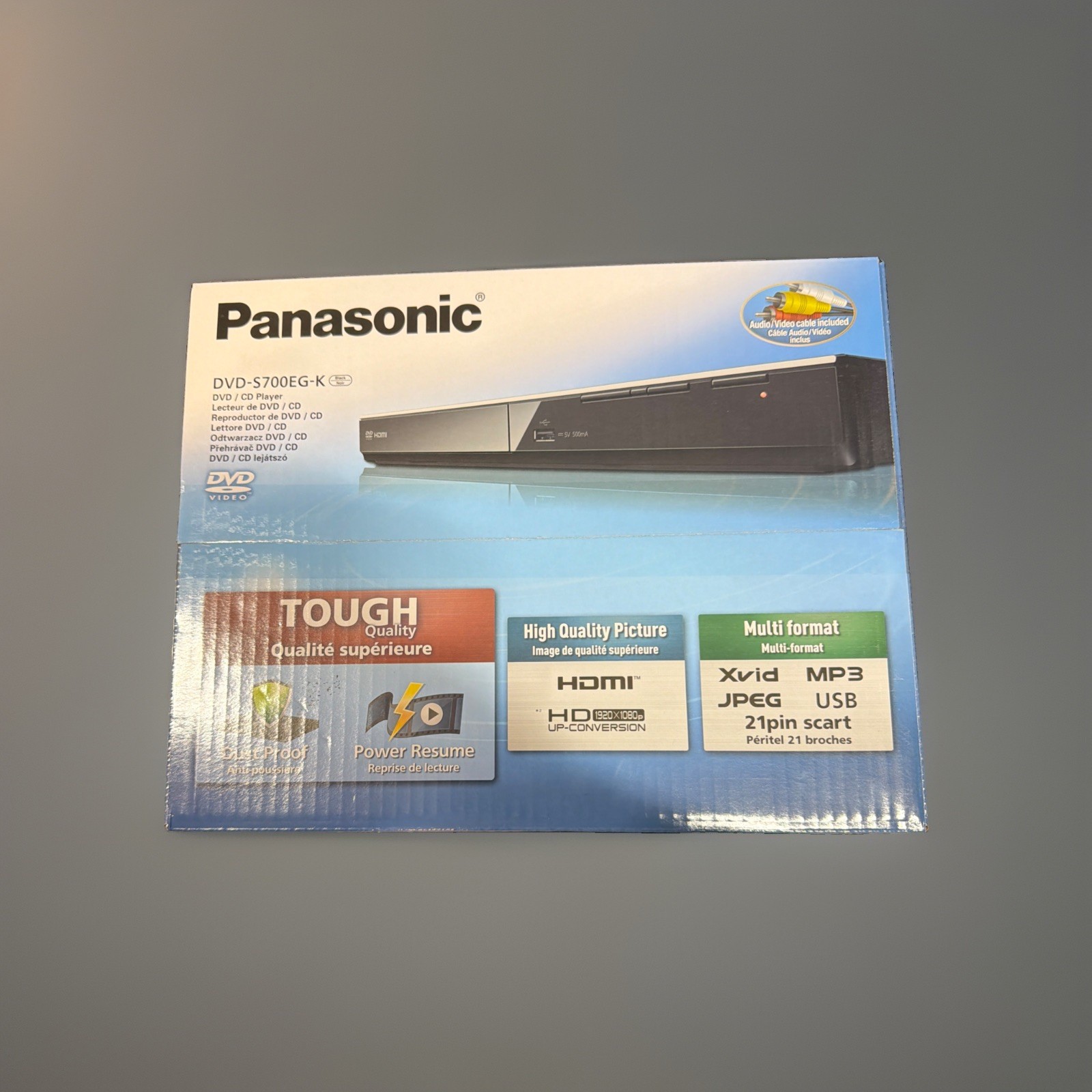 Panasonic S700EG-K CD- und DVD-Player – USB, HDMI, Scart, Multiformat, Schwarz